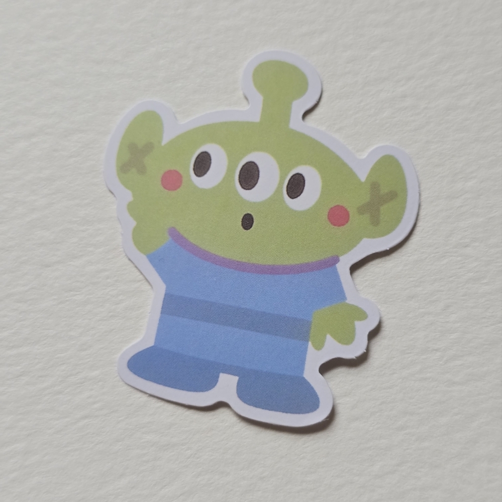 10/$10 Green Toy Story Alien Sticker
